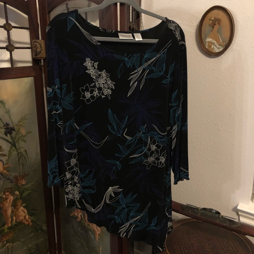 Vintage Chico’s Blouse with Asymmetrical Hemline